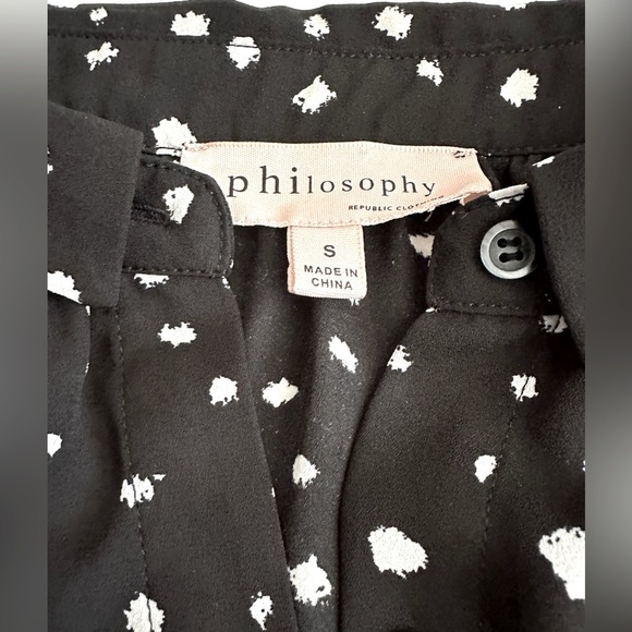 Women sleeveless black white blouse size S - Picture 4 of 7